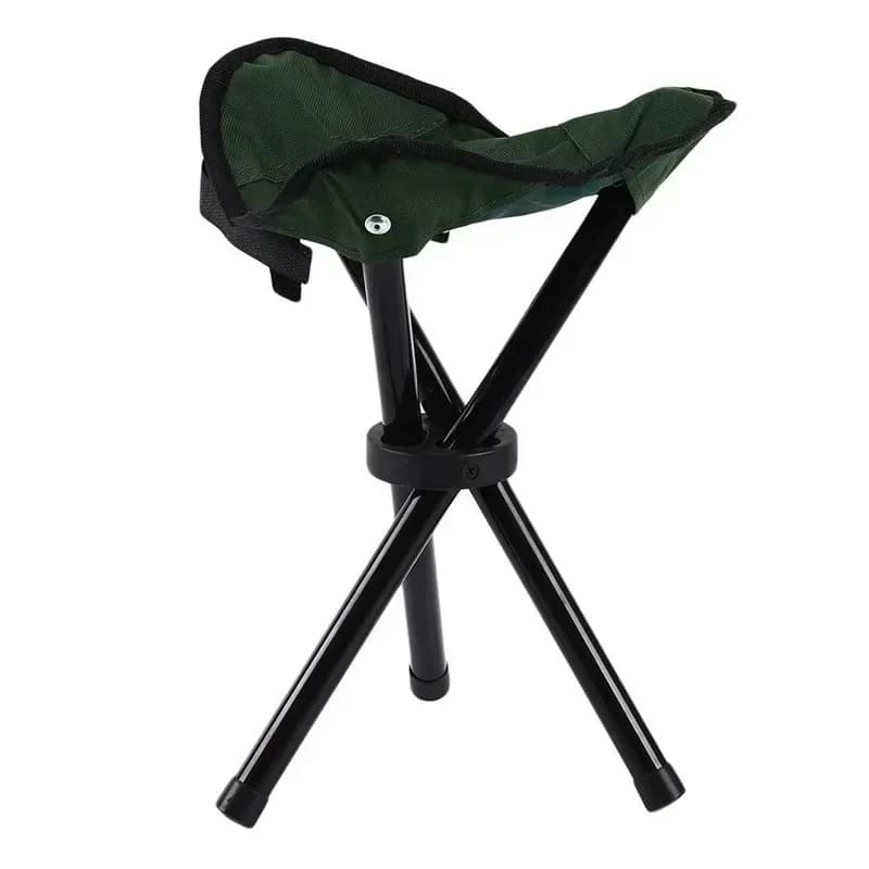 Sedia da campeggio portatile per esterni, sgabello da giardino a treppiede, sedia da picnic e da spiaggia, sedia da pesca, sedia da viaggio, sgabello pieghevole a tre gambe