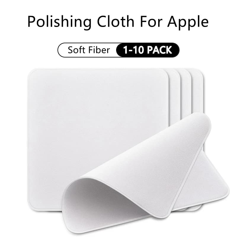 1-10pc Polishing Cloth For Apple iPhone Screen For Apple Watch iPad Mac iPod Display Delicate Cleaning Cloth Dust Remover Polish