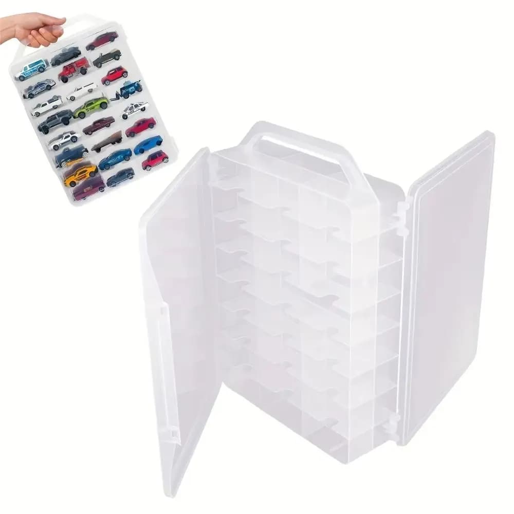 Supporto universale per organizer per smalto trasparente per 48 scomparti per bottiglie Custodia portatile per smalto