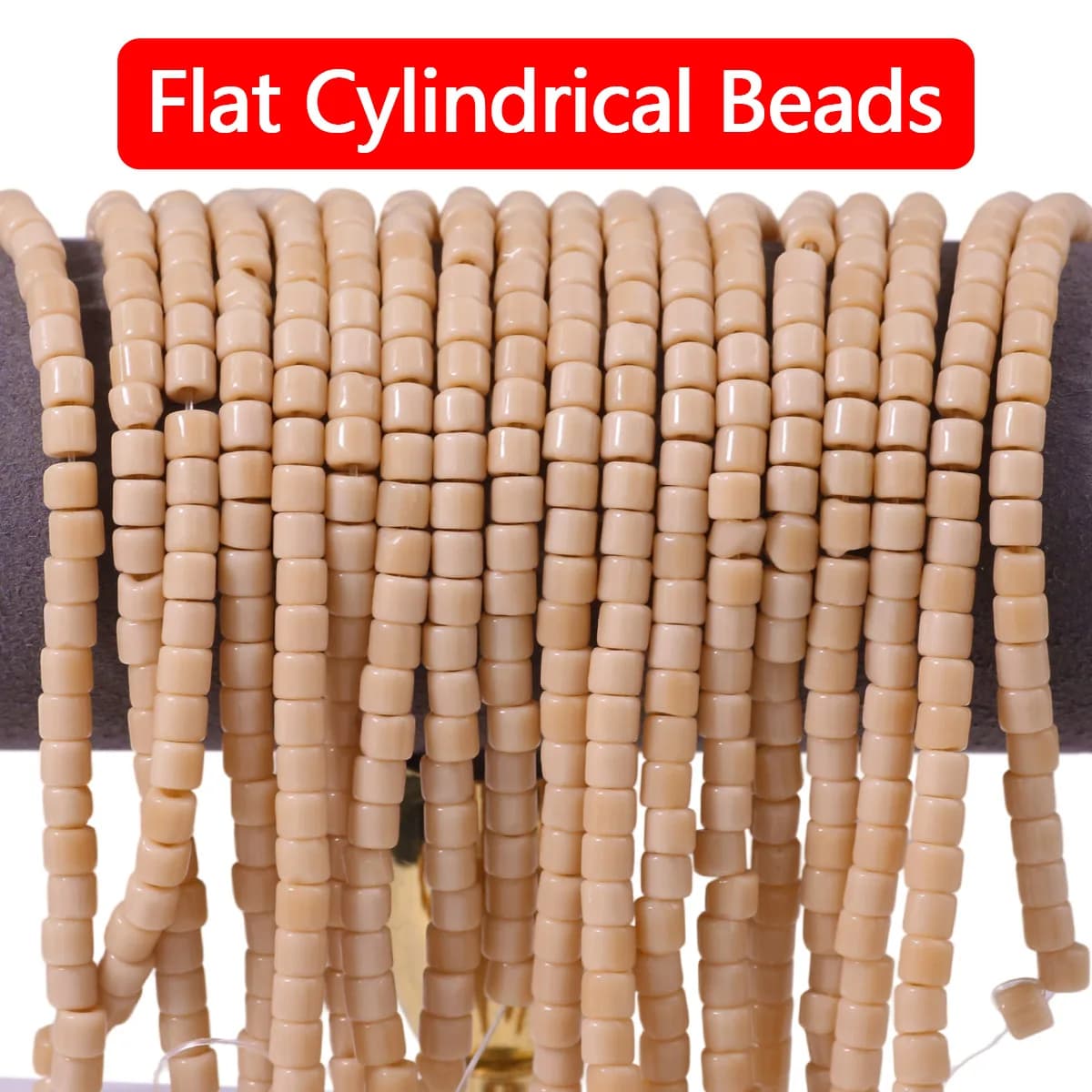 4*6mm 40/80/200Pcs Stylish Light Brown Lampwork Beads Spacer Loose Beads for Jewelry Making DIY Bracelets Necklace Accessories
