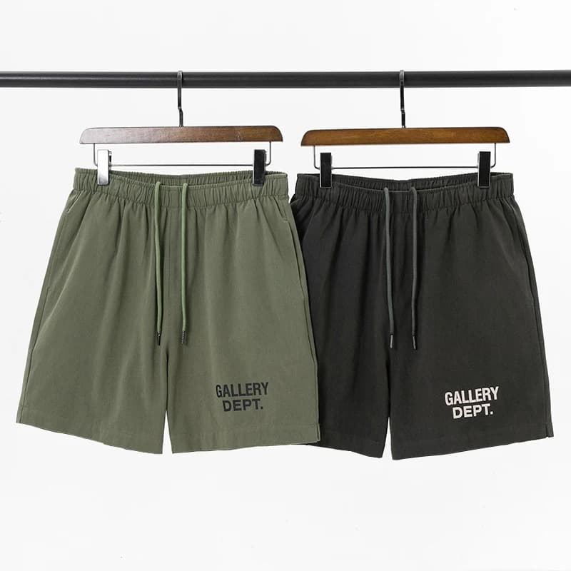 Retro Basic Letter Logo Print Loose Shorts Casual Pants Summer Wide Leg Five-Point Pants Comfortable Cotton Straight Leg Trou...