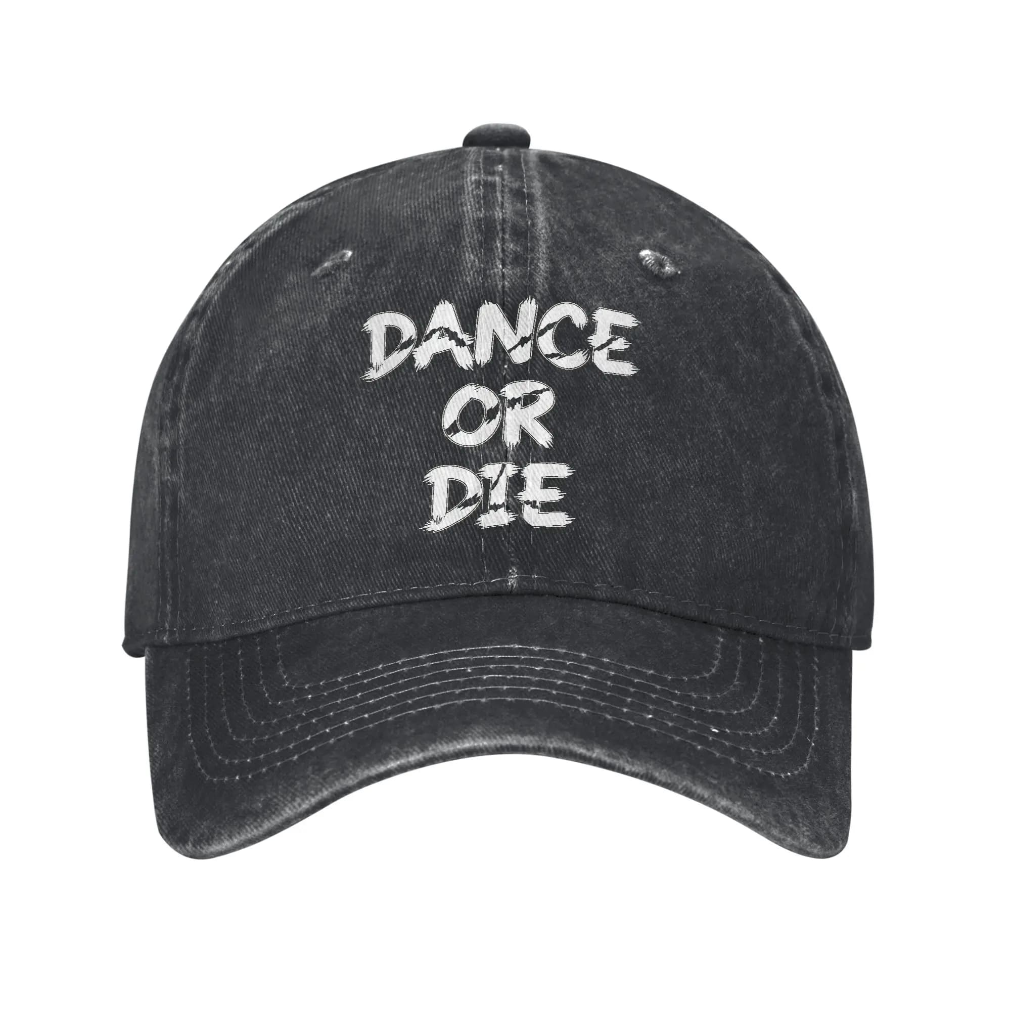 Cappellini da Baseball Unisex con Scritta 'Dance Or Die Mayhem', Divertenti e Originali, Cappello Lavato Effetto Vissuto per Fitness, Corsa, Golf, Snapback Morbido