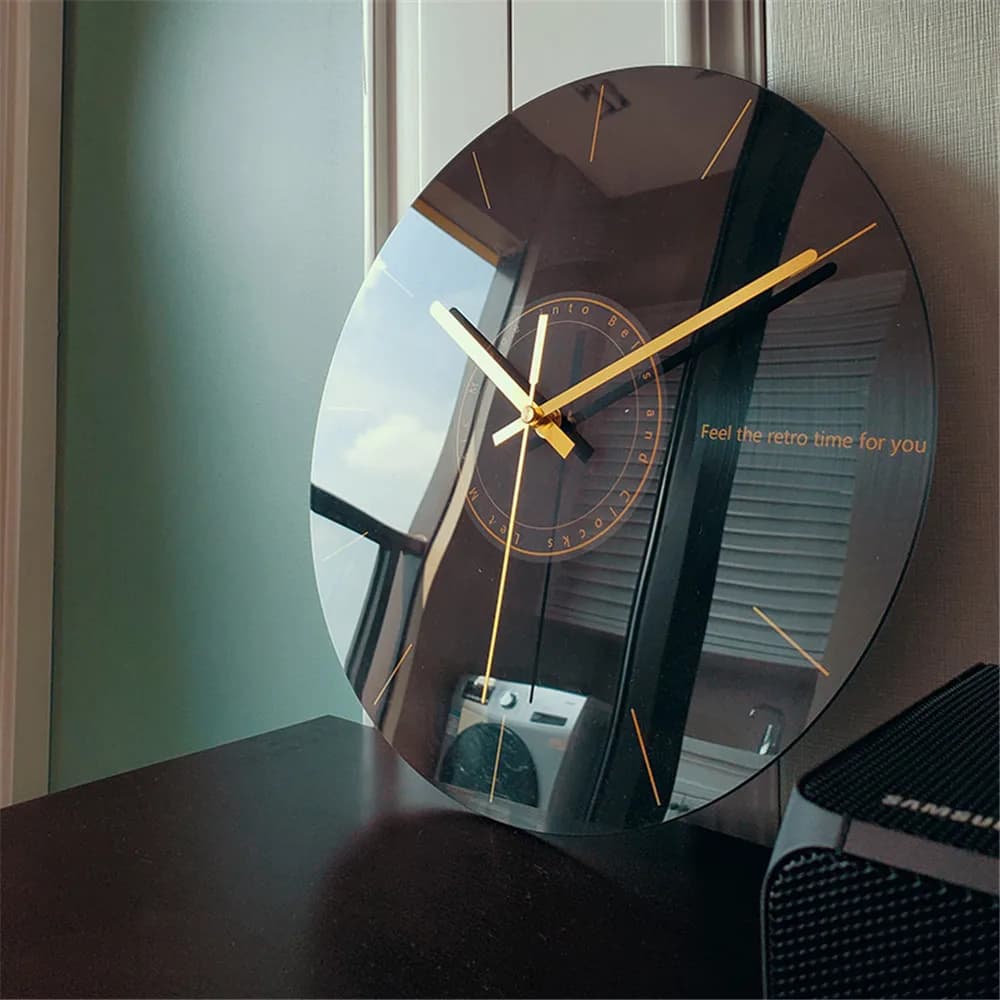 Silent Wall Clock Creative Home Decoration Fashionable Home Decoration Modern and Simple Watch for Light Luxury Living Room Decoration