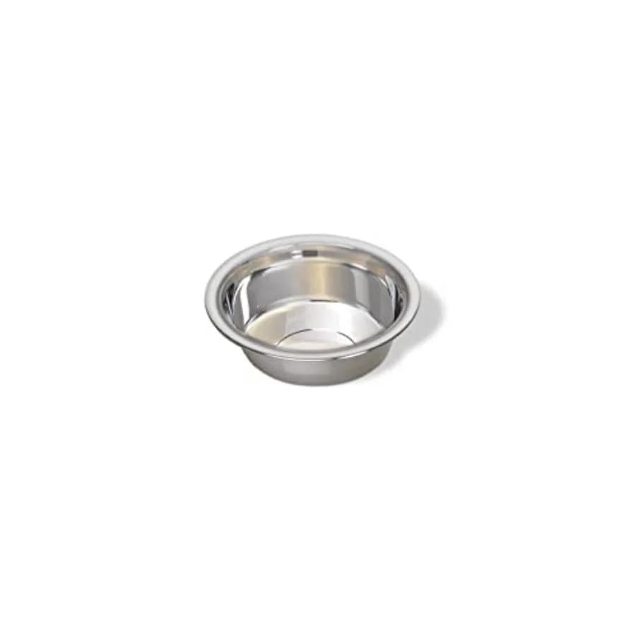 Pets Lightweight Stainless Steel Cat Bowl, 8 OZ Food And Water Dish, Natural