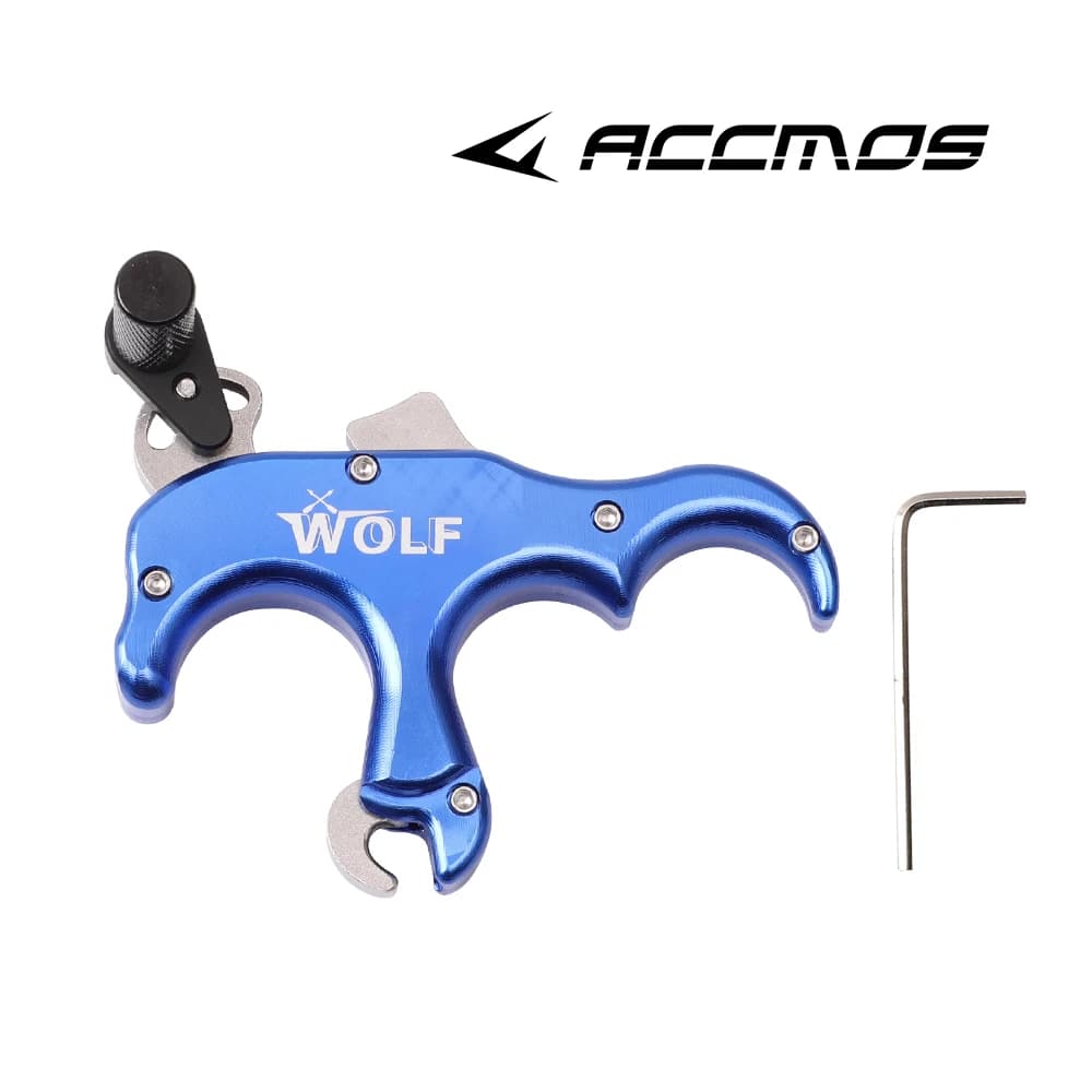 Dispositivo di Rilascio per Tiro con l'Arco a 3 Dita - Impugnatura Ergonomica in Lega Leggera per Pratica di Tiro al Bersaglio