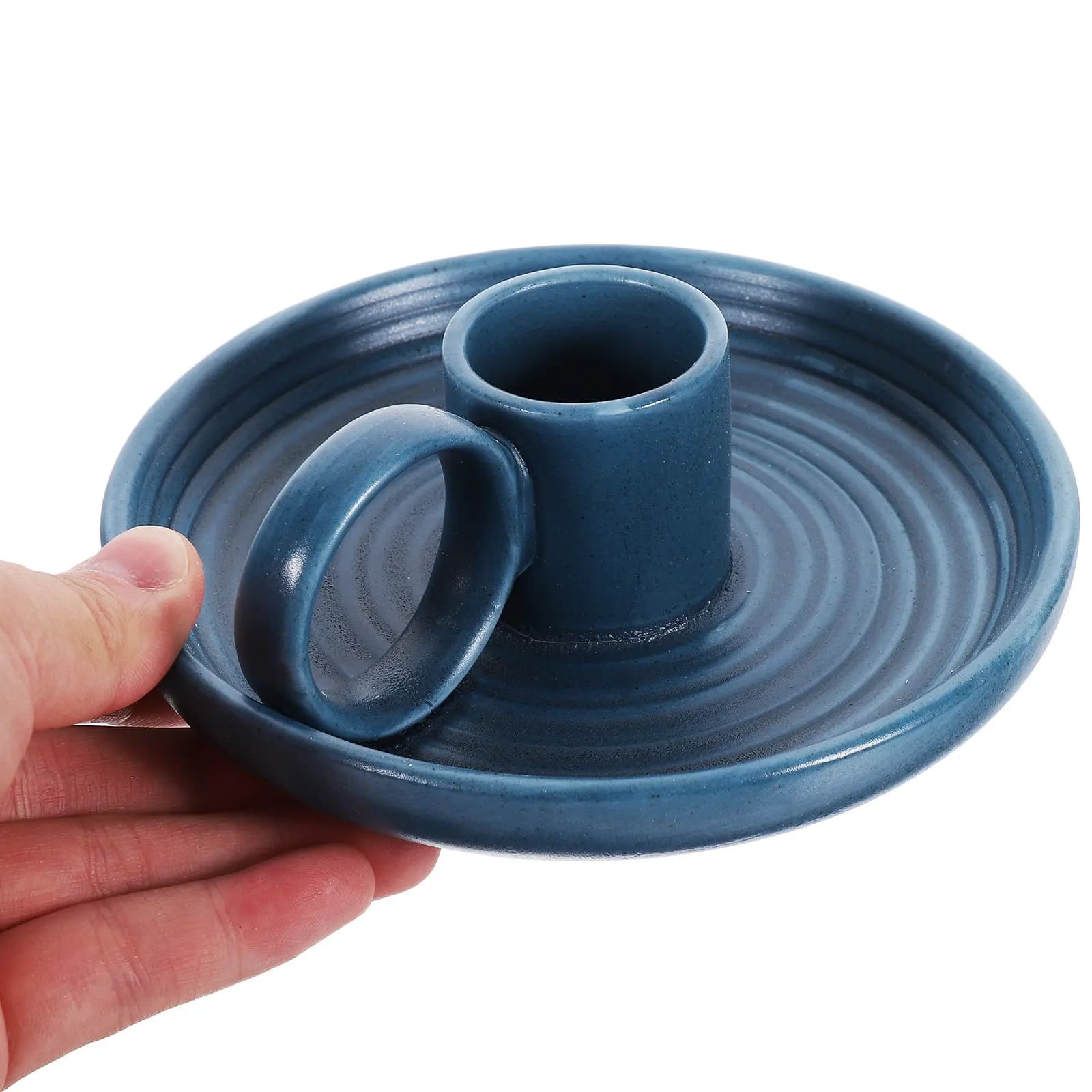 Bruciatore di incenso in ceramica e legno, moderno porta incenso da tavolo, bruciatore per aromaterapia, decorativo per scrivania.