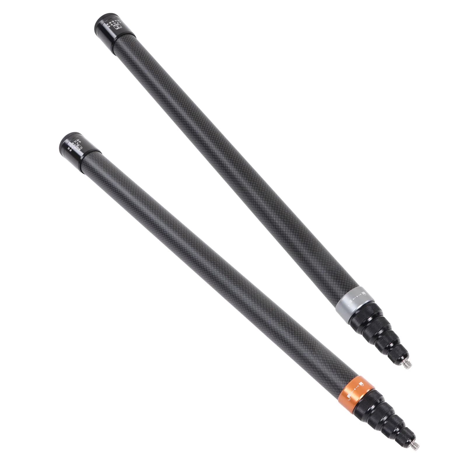 Bastone Selfie Estensibile per Action Camera, 9 Sezioni, Impugnatura Comoda, Bastone Telescopico in Carbonio per Fotocamera Sportiva