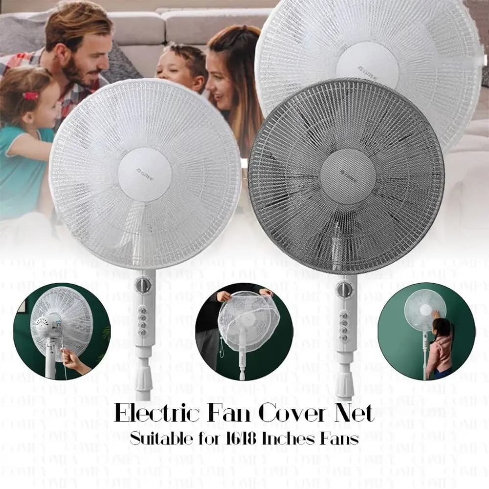 Coperture di protezione per ventole universali da 16/18 pollici Bambino Bambino Anti-pizzico Rete elettrica Ventilatore rotondo Copertura per ventole elettriche Protezioni per le dita dei bambini