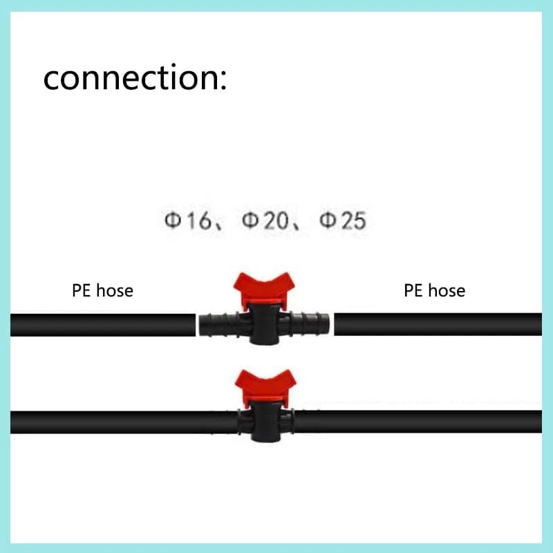 16mm 20mm 25mm Garden Water Tap Drip Irrigation Mini Switch Valve Waterstop Connectors Hose Adapter Home Garden Greenhouse B2
