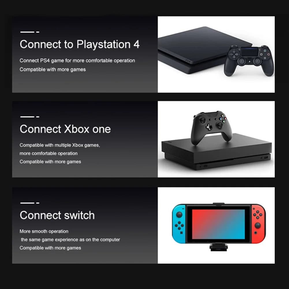 G6L Gaming Keyboard Mouse Converter Controller Adapter for Switch Xbox One PS3