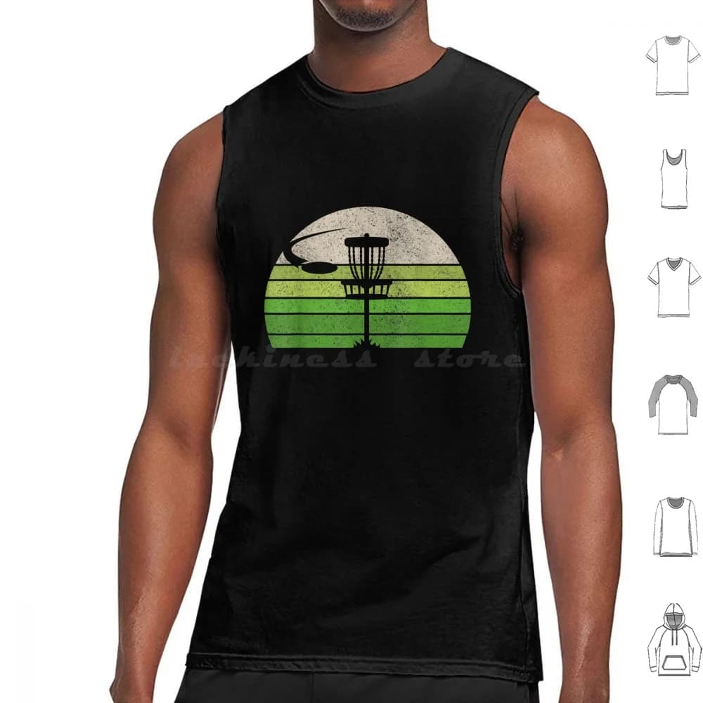Maglietta vintage Ultimate Disc Golf Magliette da uomo. T-shirt canotte gilet senza maniche vintage Ultimate Disc Golf da uomo