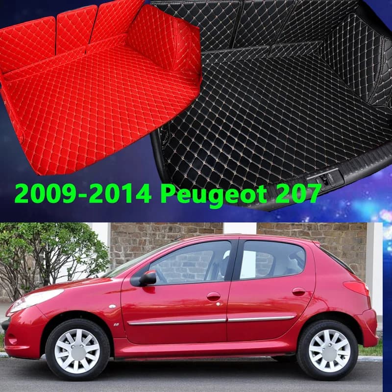 For 2009-2014 Peugeot 10.35kg Van, Special Full-Coverage Practical Trunk Mat, Car-Specific Trunk Mat, Luggage Compartment Mat, Rear Compartment Mat, Dirt-Resistant