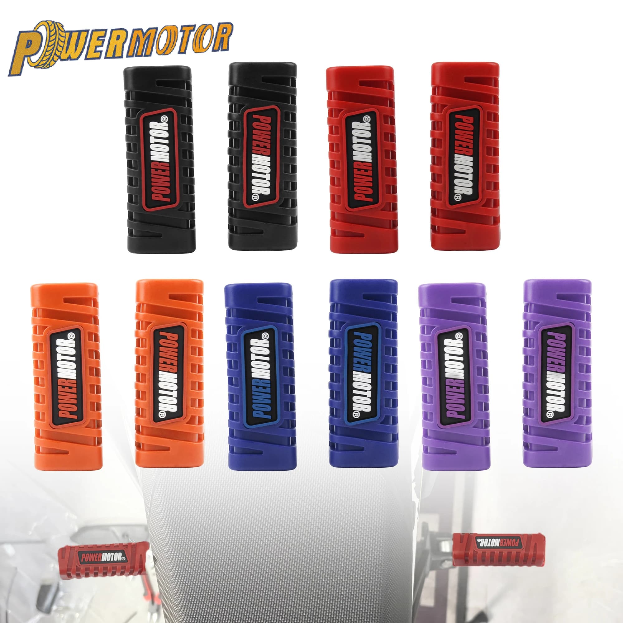 1 paio di coperture in gomma per pedale anteriore antiscivolo universale per moto Dirt Bike poggiapiedi antiscivolo regolabile accessori per motocross