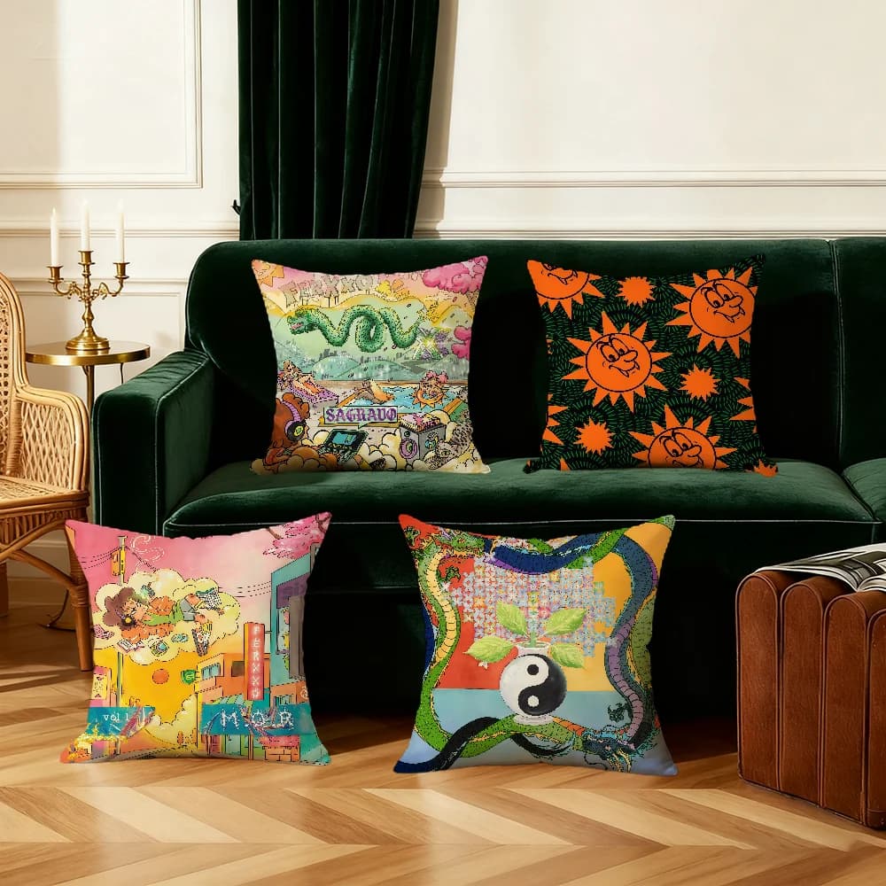 Singer F-feid F-ferxxo cushion cover Bedroom Sofa Decorative home Car portable Cushion Cover With Zipper Soft pillowcase
