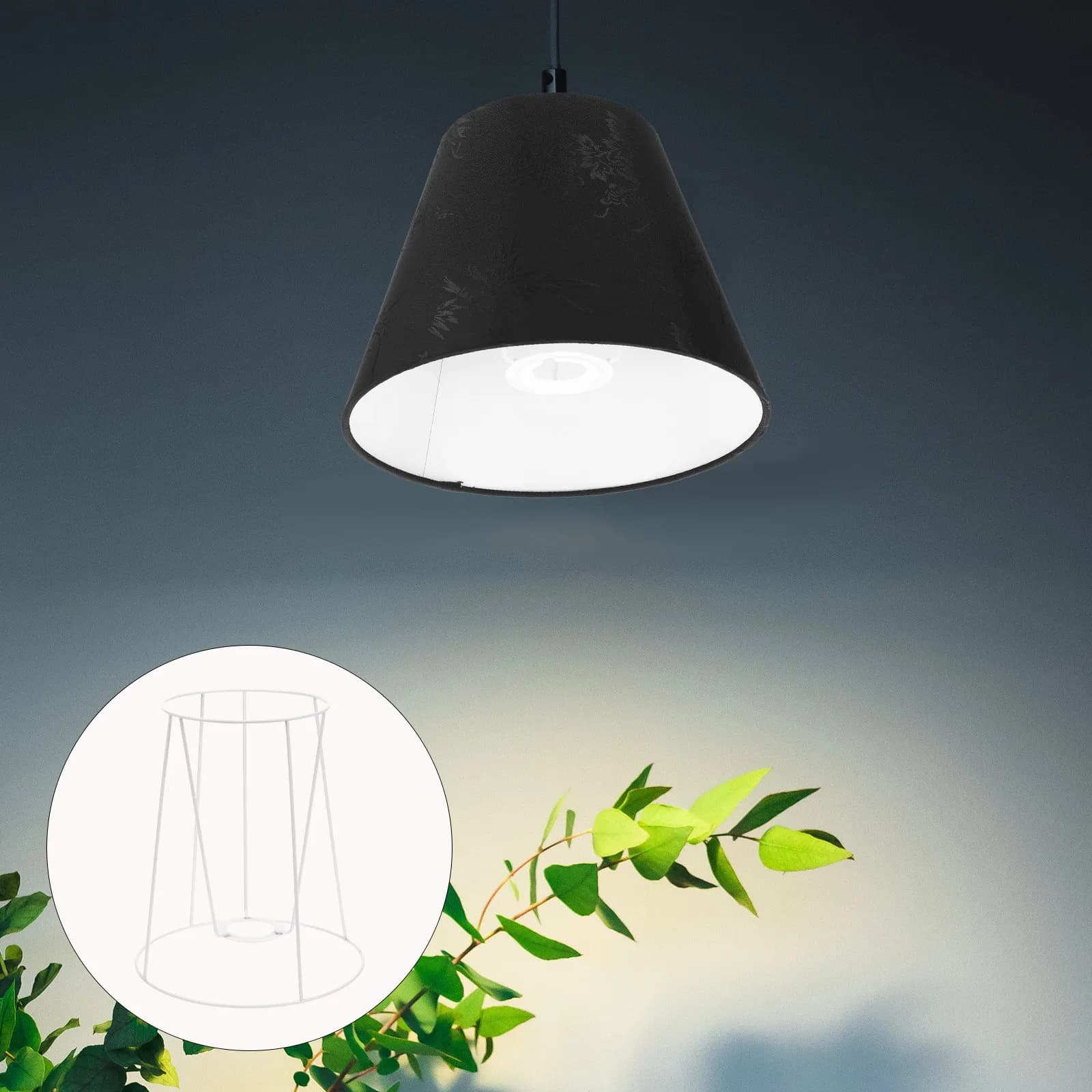 Metal Lamp Shade Frame DIY Lamp Shade Diffuser Sturdy Iron Lampshade Rack for Table Desk Lamps Iron Lampshade Rack