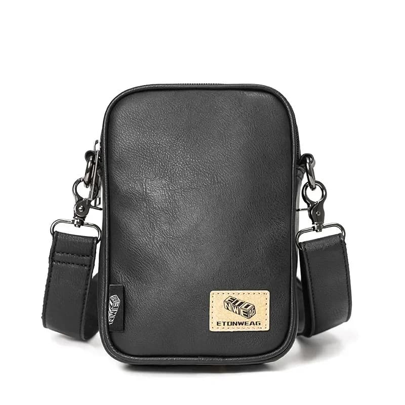 Borsa a tracolla incrociata da uomo Borse a tracolla piccole per uomo 2025 Borse per cellulare a tracolla moda in pelle Mini borsa da uomo