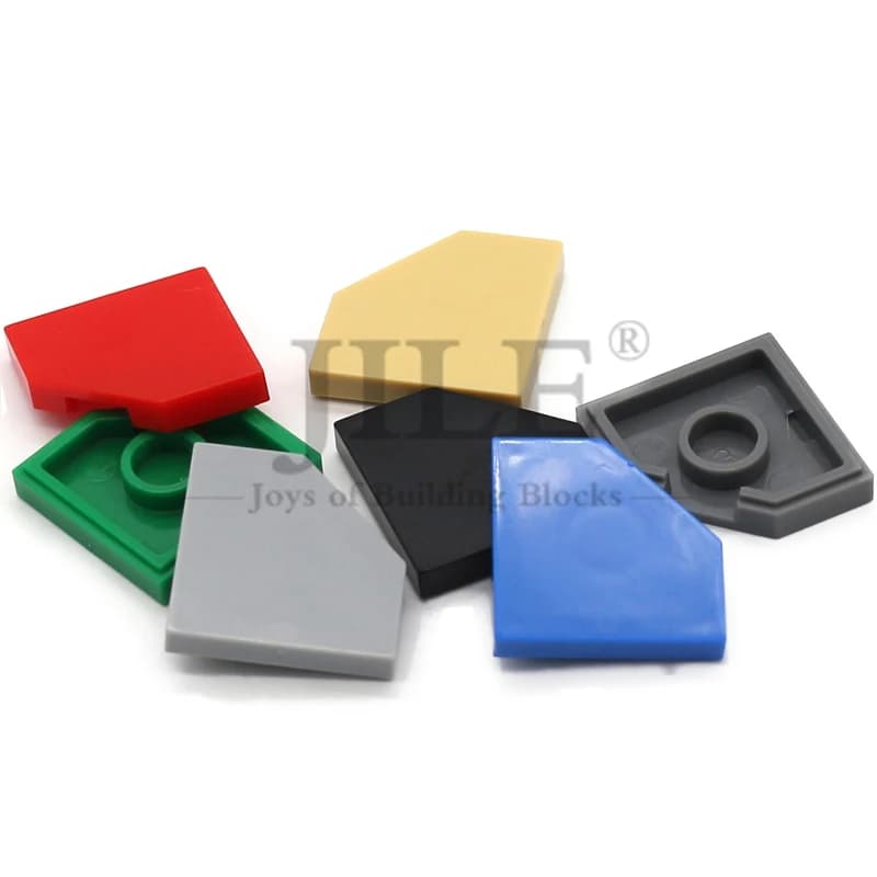 20pcs MOC Wedge Plate Tile 2x2 Building Blocks Kit Cut Corner Board Bricks Educational Particle DIY Toys Compatible 26001 Bluk