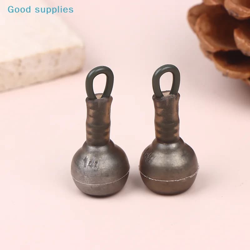 2 Pezzi Clip di Fissaggio per Piombi da Pesca Specifici per Carpe, Clip di Bloccaggio Sicuro per Piombi da Linea Principale 14G 28G 52G