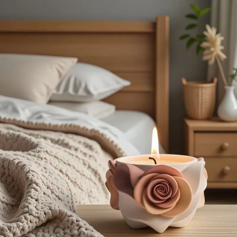Vaso per piante grasse con rose nordiche, portacandele in cemento creativo, mini ciotola per caramelle, decorazione da scrivania e regalo di inaugurazione della casa
