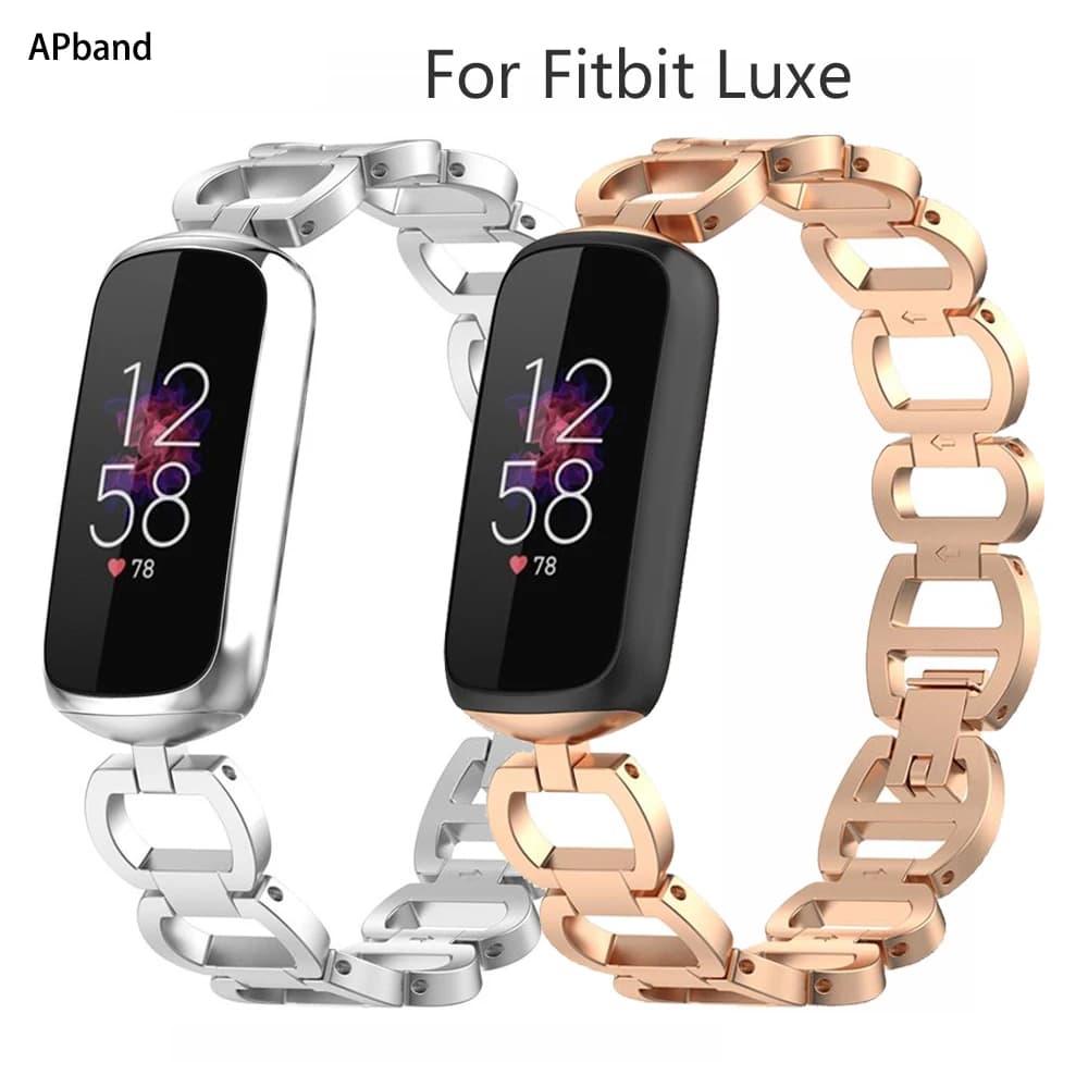 Cinturino in acciaio inossidabile per sostituzione cinturino Fitbit luxe accessori in edizione speciale smartwatch braccialetto in metallo di lusso con cintura Correa