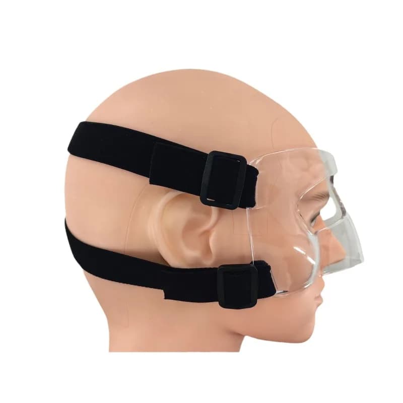 Maschera da basket protezione del naso del viso pallacanestro trasparente sport assistenza per l'allenamento del calcio maschera Anti-collisione per il Fitness