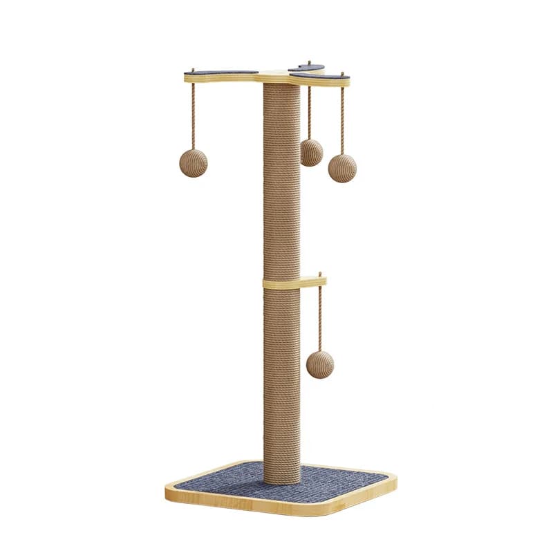 Telaio per arrampicata per gatti in legno massello, grande e piccolo, tiragraffi integrato, giocattoli, piattaforma per saltare per gatti, artigli in sisal