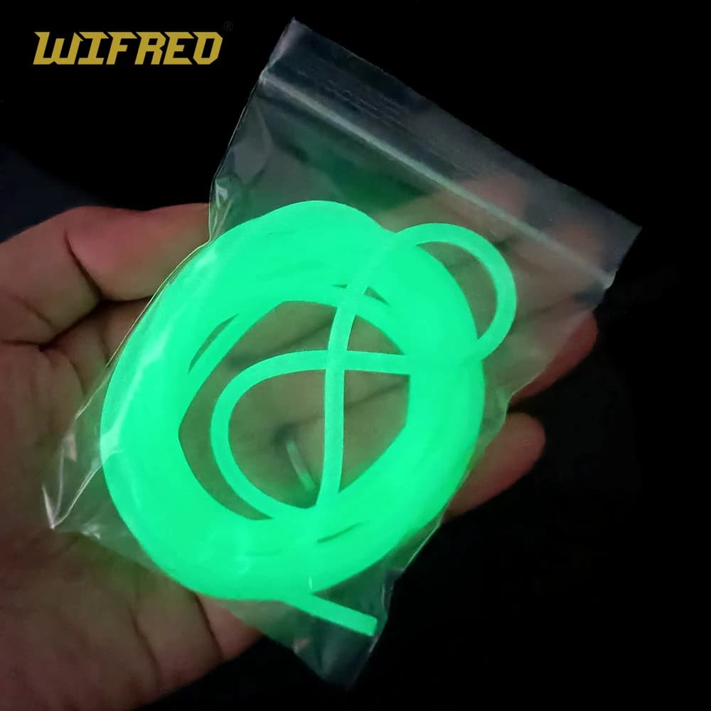 Wifreo 2 M/pacco Pesca Morbida Silicone Tubo Lumo Rig di Pesca Gancio Manica Pesca in Acqua Salata jiig Accessori Grado Premium