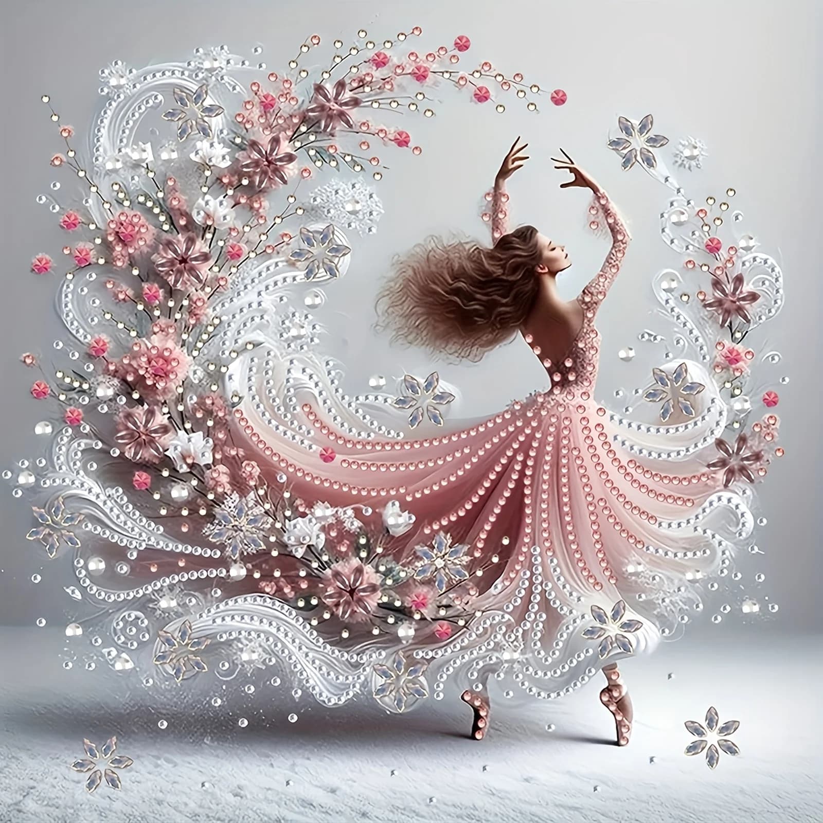 Dancer Special Shape Diamond Art Painting Kit for Adult Beginner,Crystal Diamond Special Shape Kit for Home Wall Decoration Gift