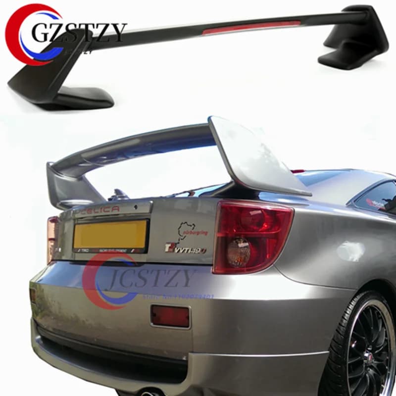 Spoiler Posteriore per TOYOTA CELICA 2000-2005 con Luci LED, Alta Qualità in Plastica ABS, Alettone per Bagagliaio Auto