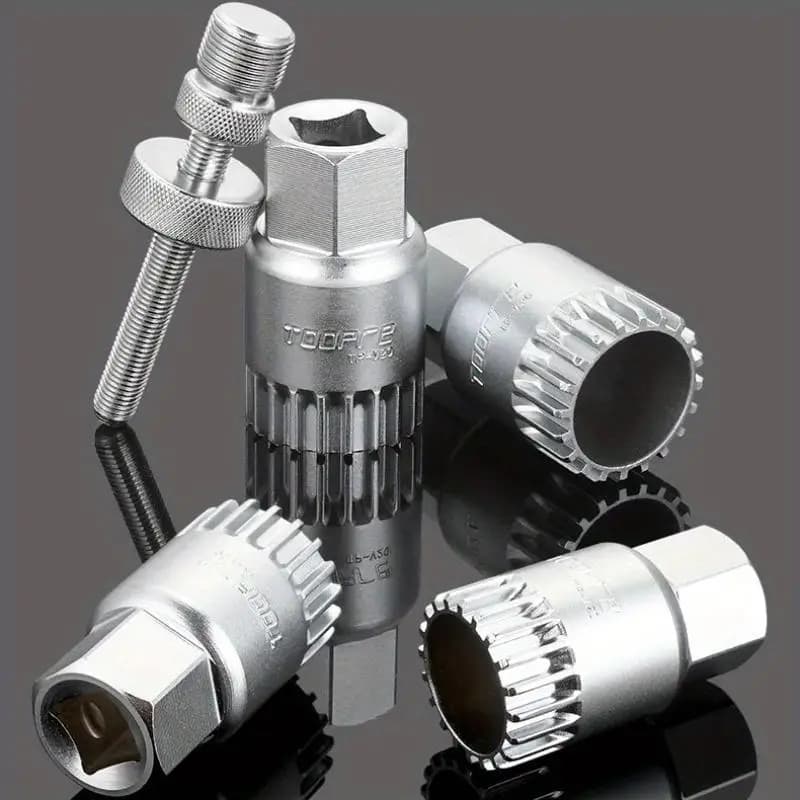 Bicycle Bottom Bracket Remover 20 Teeth Square Hole Spline Repair Wrench Mountain Road Bike Spanner Wheel Puller Removal Tools