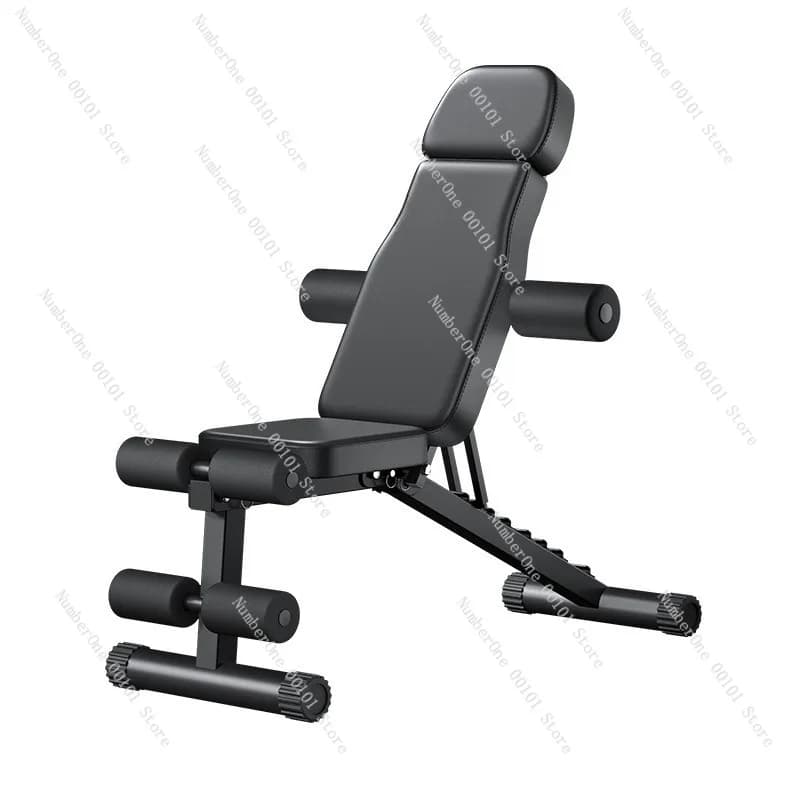 Dumbbell Fitness Chair,Multi-Functional Foldable Workout Bench,Abdominal Trainer and Push-Up Chair,Home Gym Exercise Equipment