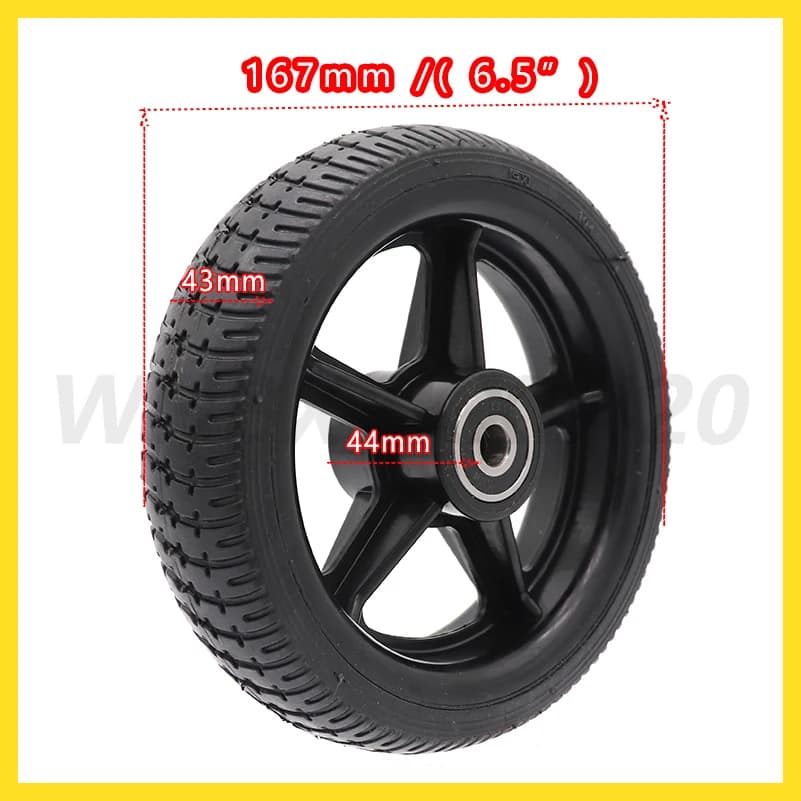 Parte di pneumatico antideflagrante con ruota solida da 6,5 pollici 165x45 per mini scooter elettrico Carrozzina
