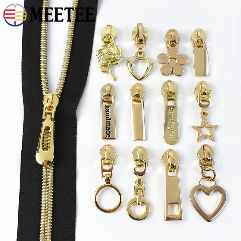 10-100 pezzi 5 # Cursori per cerniera per borsa con cerniera in nylon scarpe cerniere estrattore vestiti cappotti cerniere kit di riparazione accessori per cucire fai da te