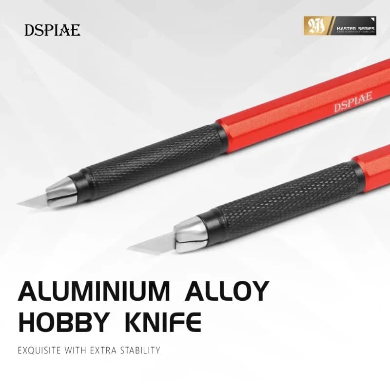 DSPIAE AT-DK01 Precision Model Carving Wide Blade Pen Knife Cutting Tool Set Plastic Model Building Tools for Military Model DIY