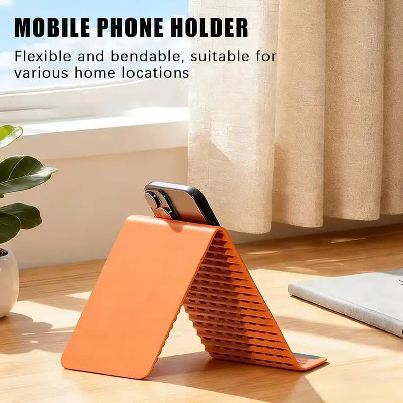 Flexible Foldable Phone Stand Silicone Tablet Holder Adjustable Lazy Bracket for Home Office Desk Hands Free Viewing