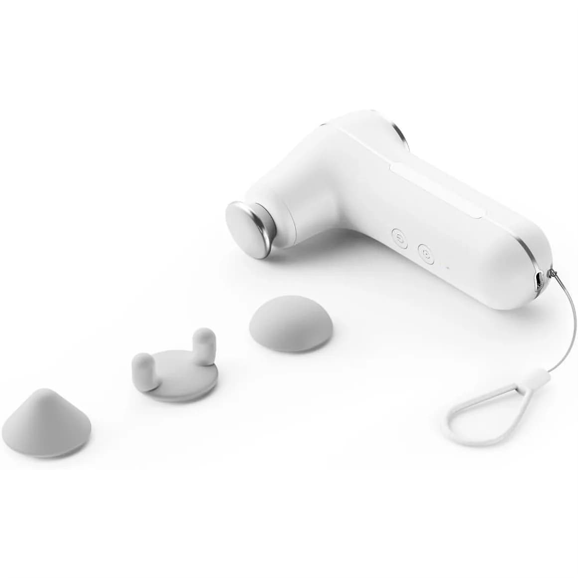 Pistola per Massaggio a Percussione per Sollievo Profondo dei Tessuti, Silenziosa e Portatile, Senza Fili con 4 Accessori e Custodia da Viaggio