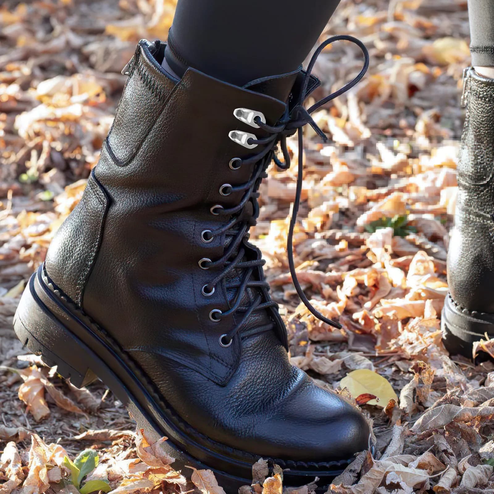 20 Pezzi Fibbia per Lacci Scarpe in Acciaio Inossidabile Lega di Zinco, Chiusura Decorativa a Rivetto per Stivali, Sneaker, Scarpe da Trekking, Clip di Riparazione