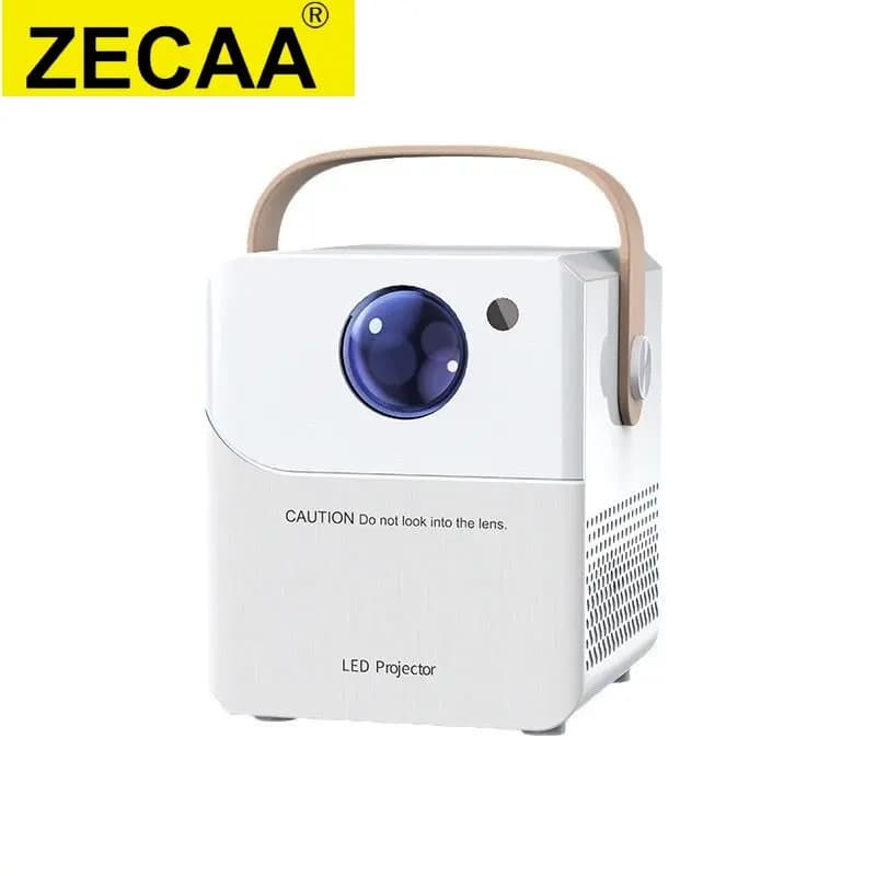 ZECAA Full HD 1080P 160 ANSI 4K 2.4G + 5G Dual Band WiFi 6 Android 9 Proiettore portatile Bluetooth 5.4 Smart Home Proiettore intelligente