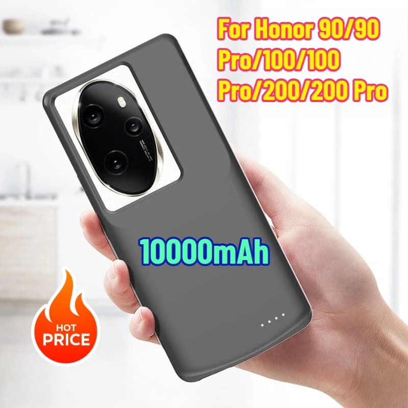 Custodia Batteria Portatile Power Bank per Honor 90/90 Pro/100/100 Pro/200/200 Pro