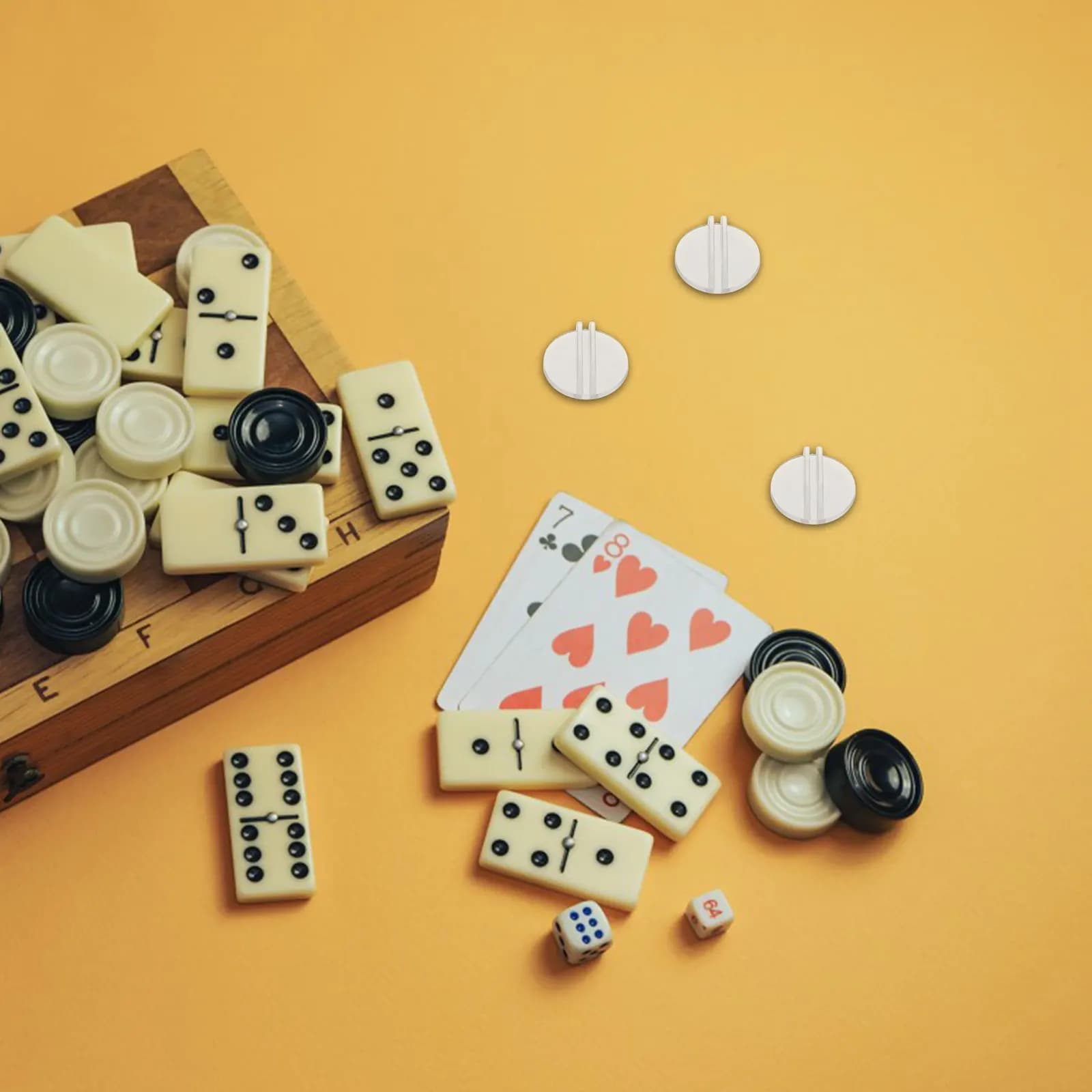 50 Pezzi Supporti in Plastica per Carte da Gioco, Base Rotonda Trasparente, Organizzatori per Giochi da Tavolo, Clip per Scaffali Portaoggetti