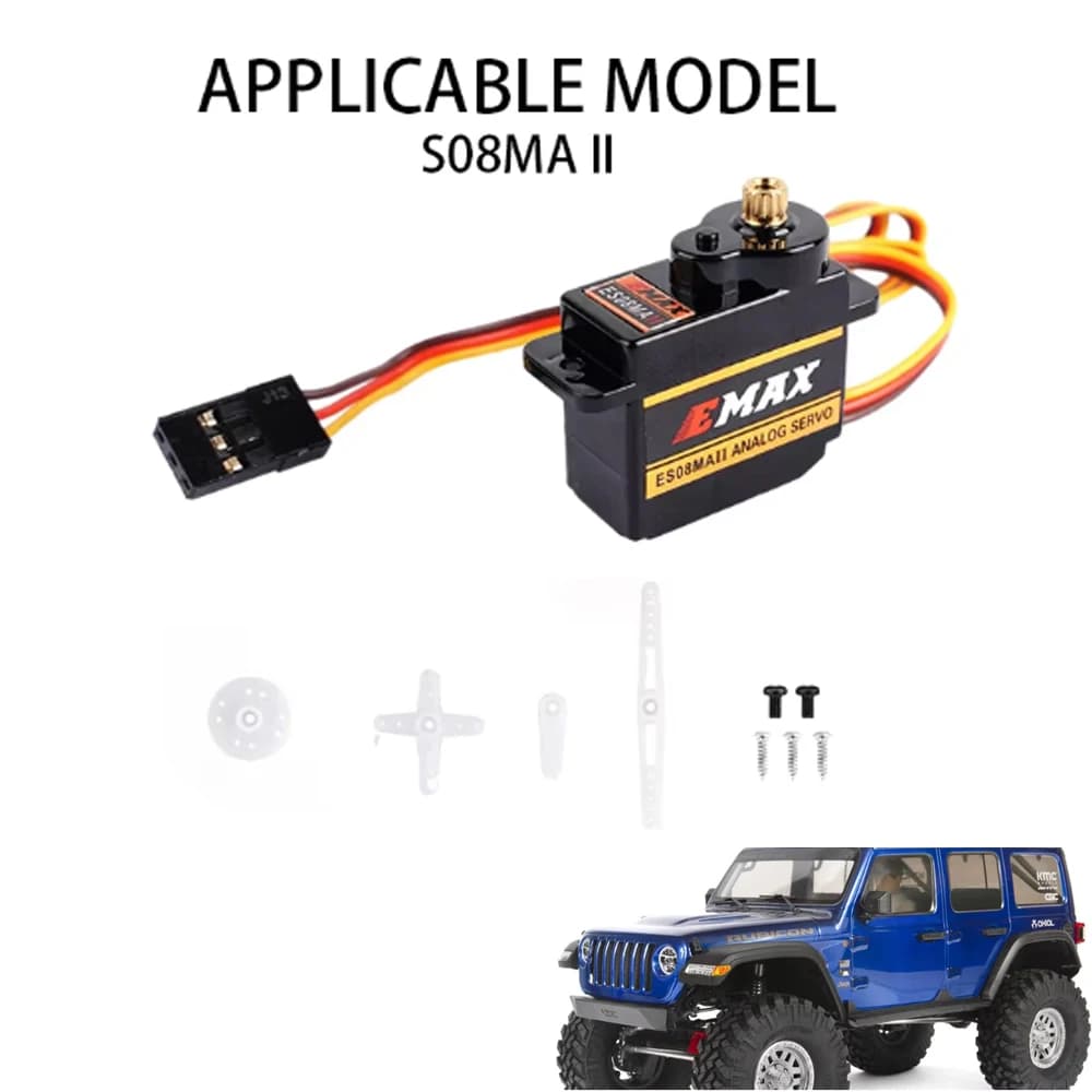 1/3/5 PCS EMAX ES08MAII 12G Metal Gear Micro Servo Mini Servo Per Auto Navi Elicotteri E Aerei RC Hobby