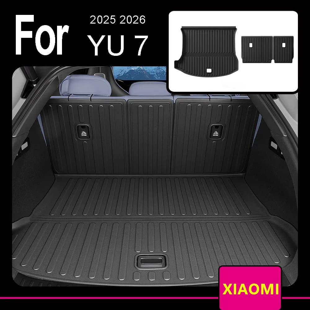 Tappetino di protezione per tappetino antigraffio impermeabile per bagagliaio in TPE per auto per Xiaomi YU7 2025 Accessori modificati per aggiornamento interno