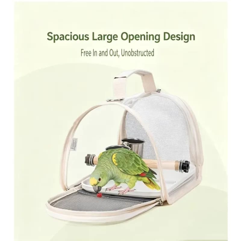 Portable Small Pet Travel Carrier Bag for Parrot Pigeon Lizard Cockatiel Sun Conure Outdoor Outing