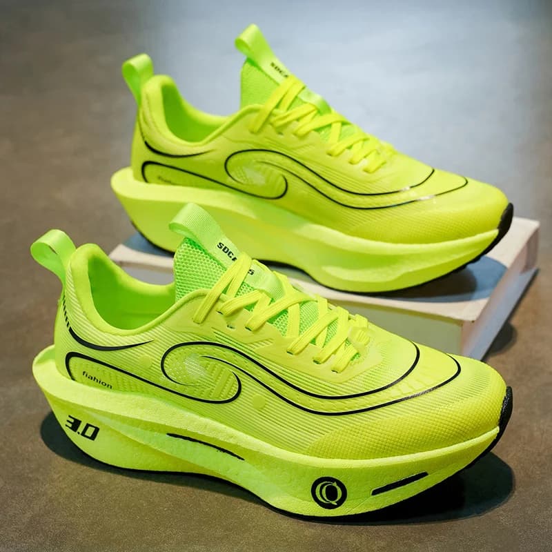 Scarpe da Corsa Unisex 2026 con Piastra in Carbonio Completa, Professionali per Maratona, Leggere, Ammortizzate, Traspiranti, Sneakers Sportive