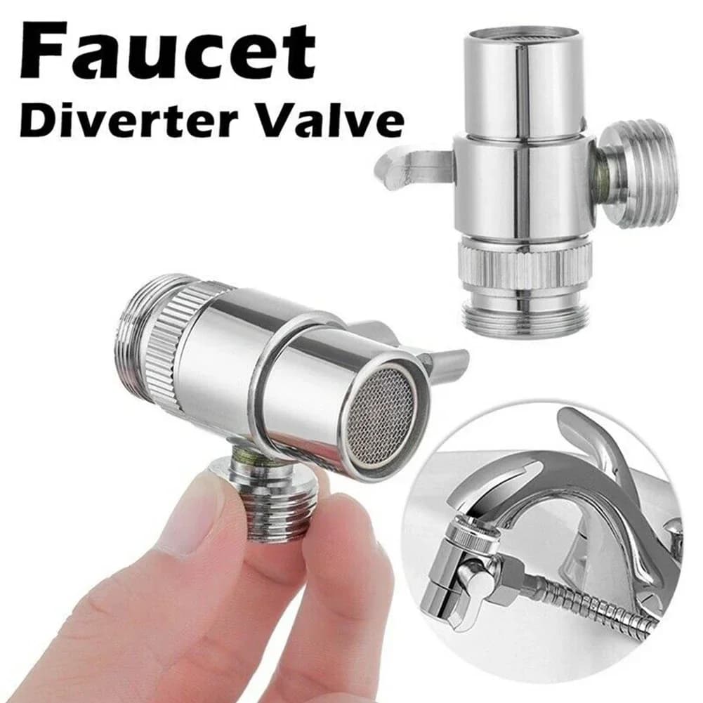 Accessori Kichen Valvola Deviatore Rubinetto Deviatore Bidet a 3 vie Doccia Connettore Deviatore Rubinetto Adattatore Per WC NUOVO