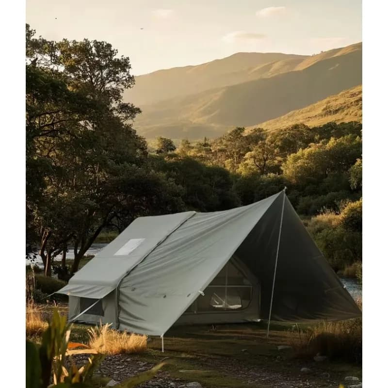 Tenda Gonfiabile da Campeggio per Esterni 6+6 sq ft, Lusso, per Tutte le Stagioni, Ampio Spazio, Impermeabile e Isolante