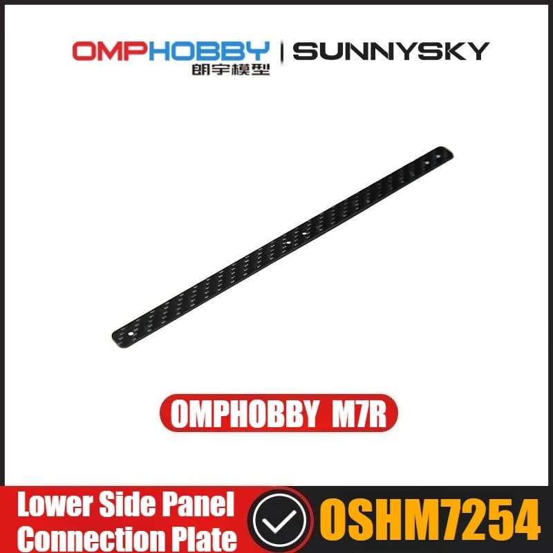 Piastra di collegamento del pannello laterale inferiore per elicottero RC OMPHOBBY M7R, ricambio OSHM7254