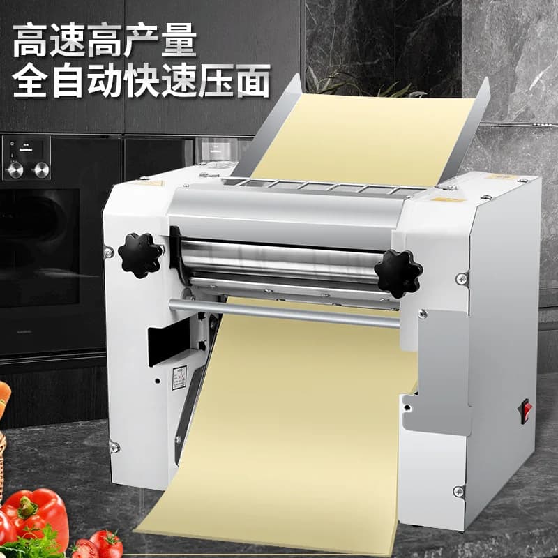 Pressa per noodle commerciale da 2200 W Macchina per pasta in acciaio inossidabile Rotolamento elettrico multifunzionale per noodle