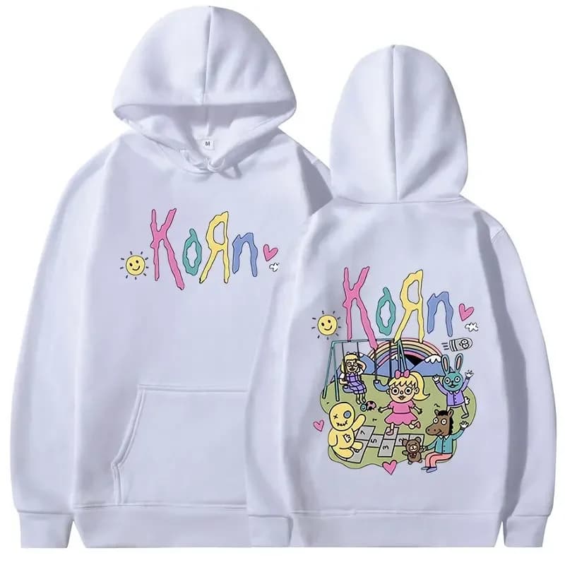 Felpa con cappuccio musicale Felpa gotica vintage da donna Streetwear Manica lunga