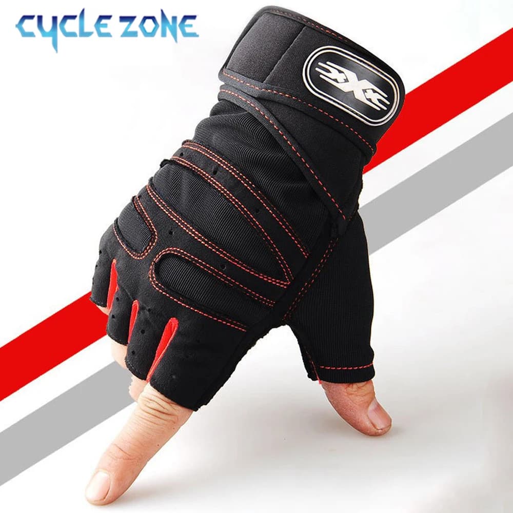 Men's Training Gloves Women's Gloves Mid-Steel Wrist Strap for Sports Lifting Weights Exercise Bike Bike Motorcyclist Gym Gloves